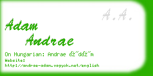adam andrae business card
